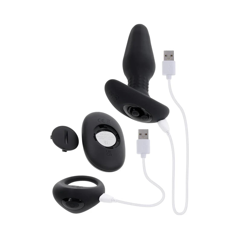Gender X Teamwork Rechargeable Silicone Anal Plug with Remote Control - Buy At Luxury Toy X - Free 3-Day Shipping