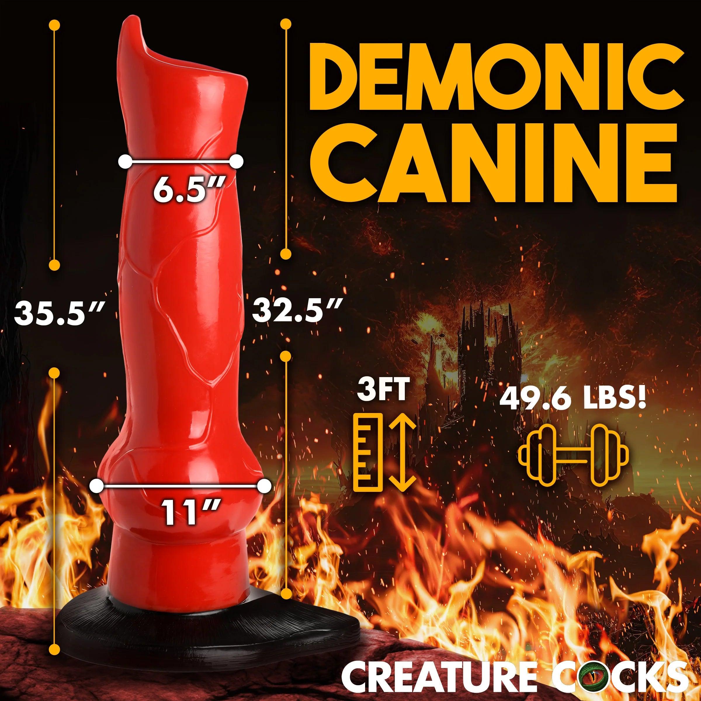 Giant Hell-Hound Canine Dildo - Buy At Luxury Toy X - Free 3-Day Shipping