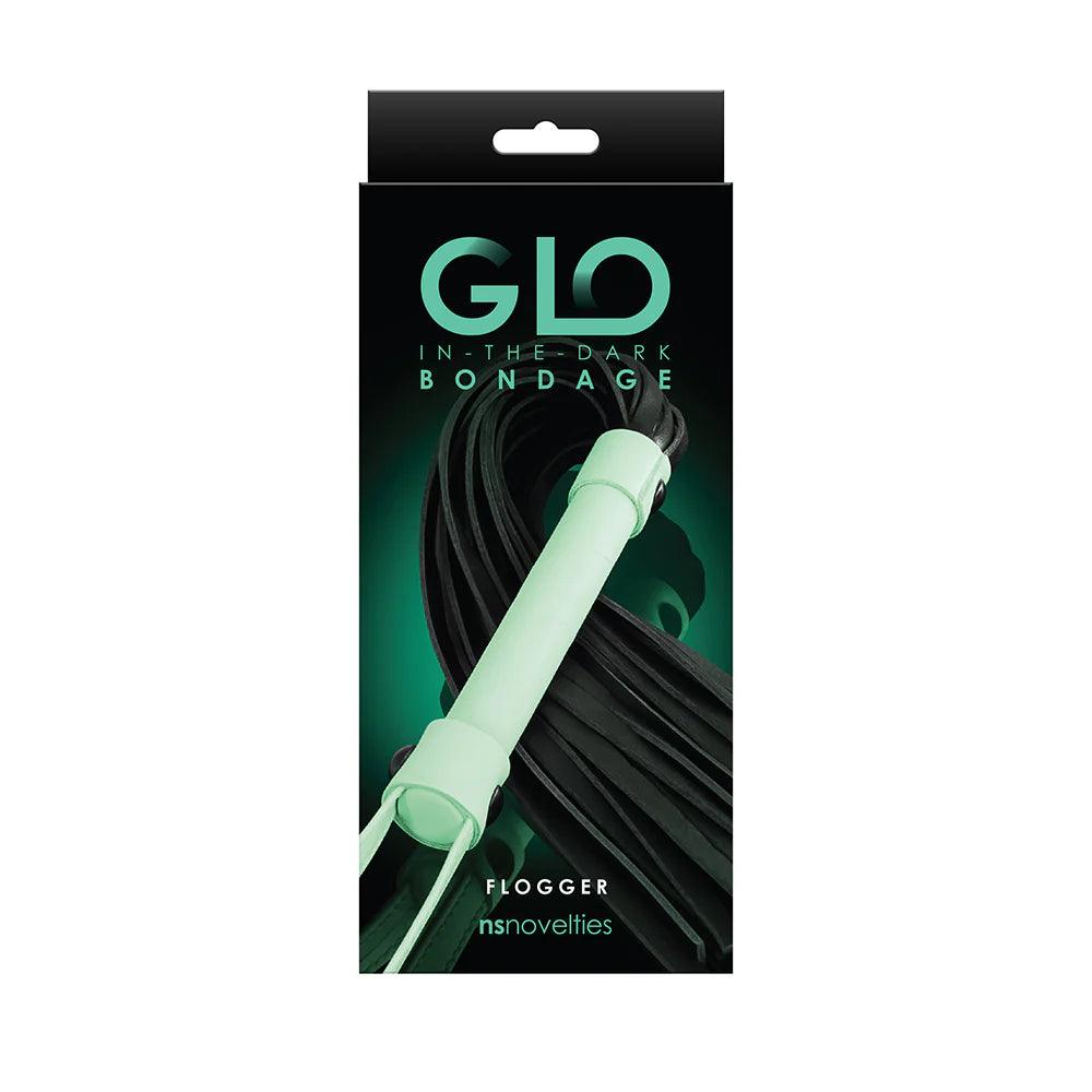 Glo Bondage Flogger - Glow In The Dark - Buy At Luxury Toy X - Free 3-Day Shipping