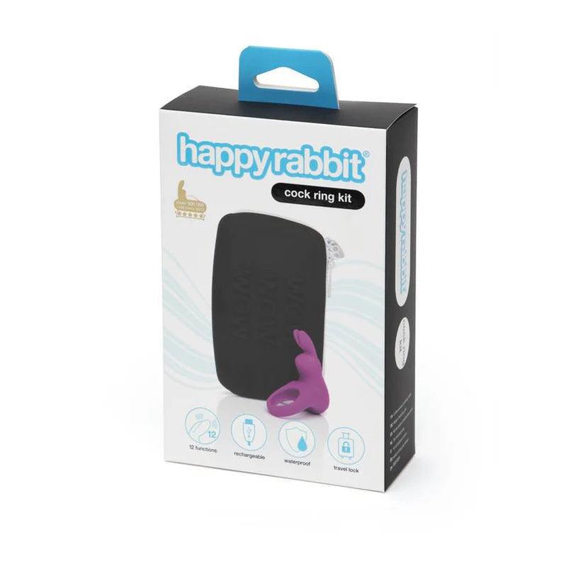 Happy Rabbit 2-Piece Rechargeable Silicone Cockring Kit - Buy At Luxury Toy X - Free 3-Day Shipping