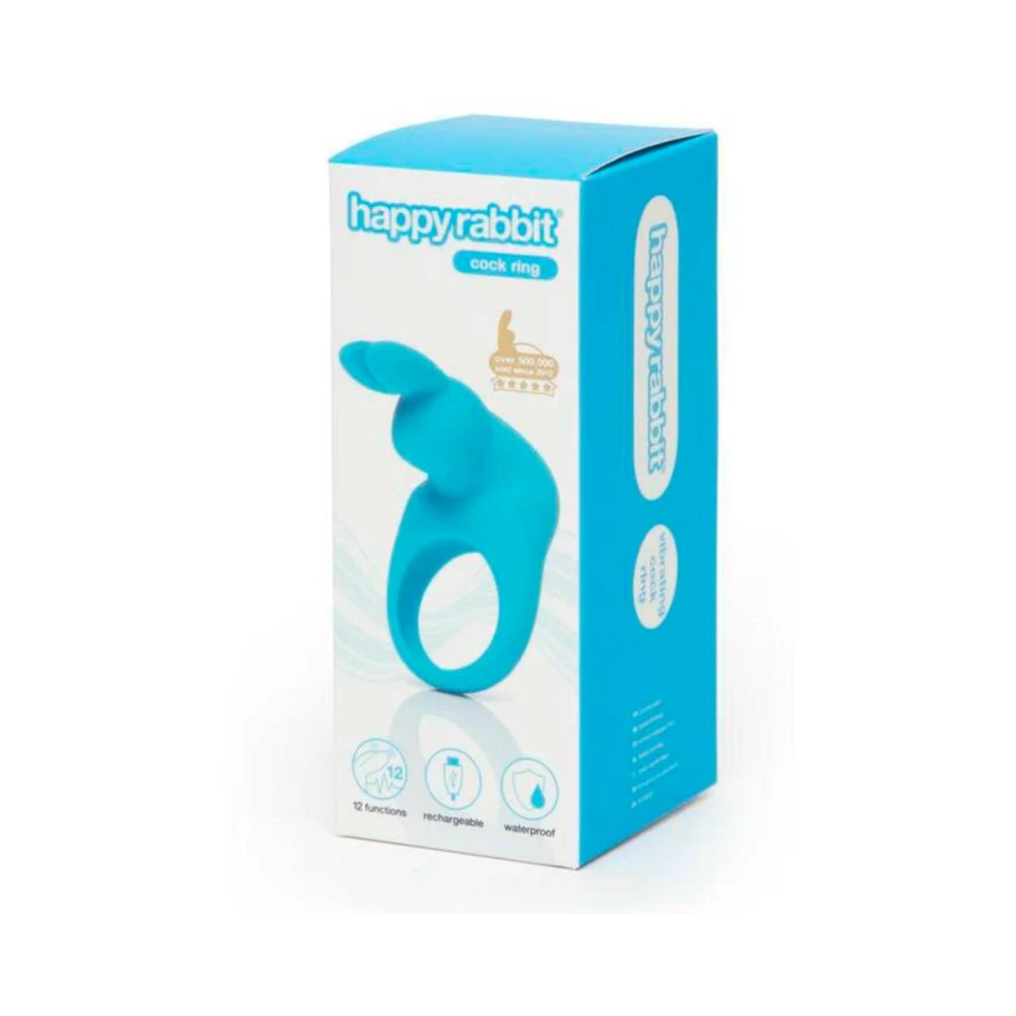 Happy Rabbit Rechargeable Silicone Cockring With Ears - Buy At Luxury Toy X - Free 3-Day Shipping