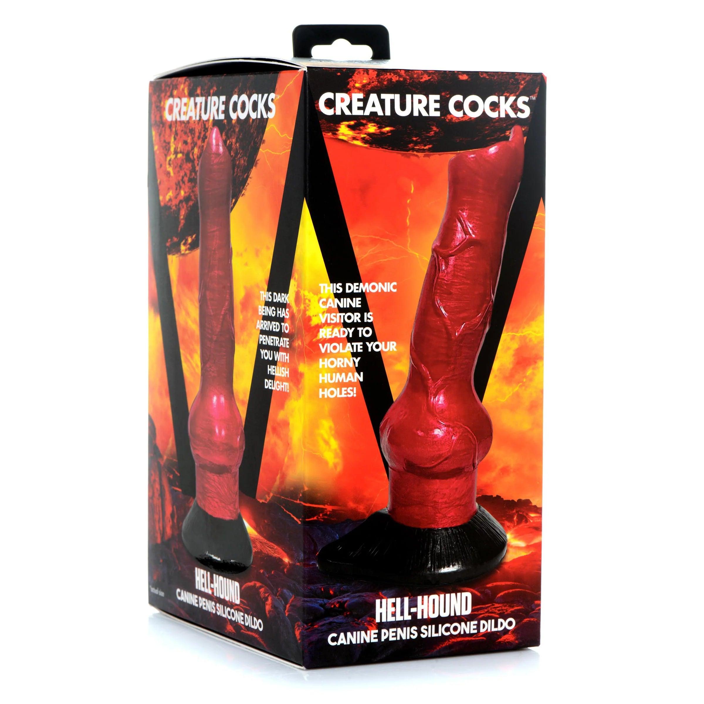 Hell-Hound Canine Silicone Dildo 7.5 - Buy At Luxury Toy X - Free 3-Day Shipping