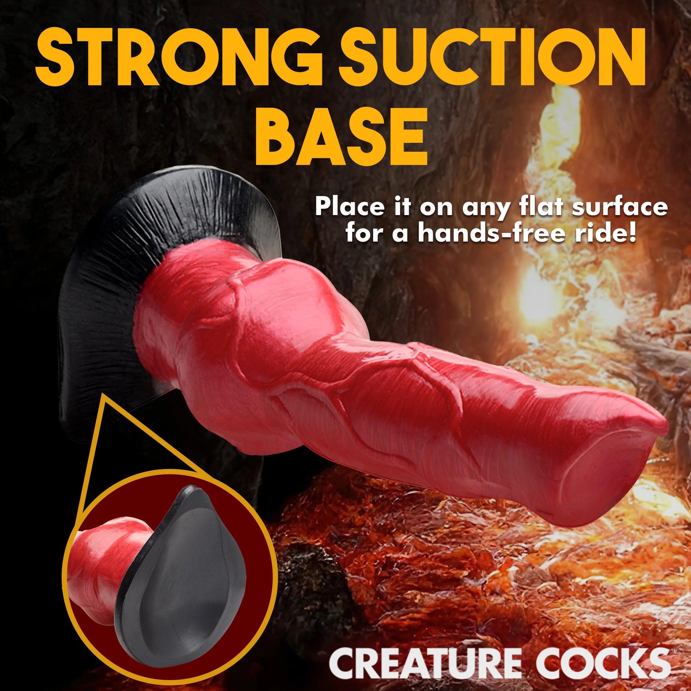 Hell-Hound Canine Silicone Dildo 7.5 - Buy At Luxury Toy X - Free 3-Day Shipping