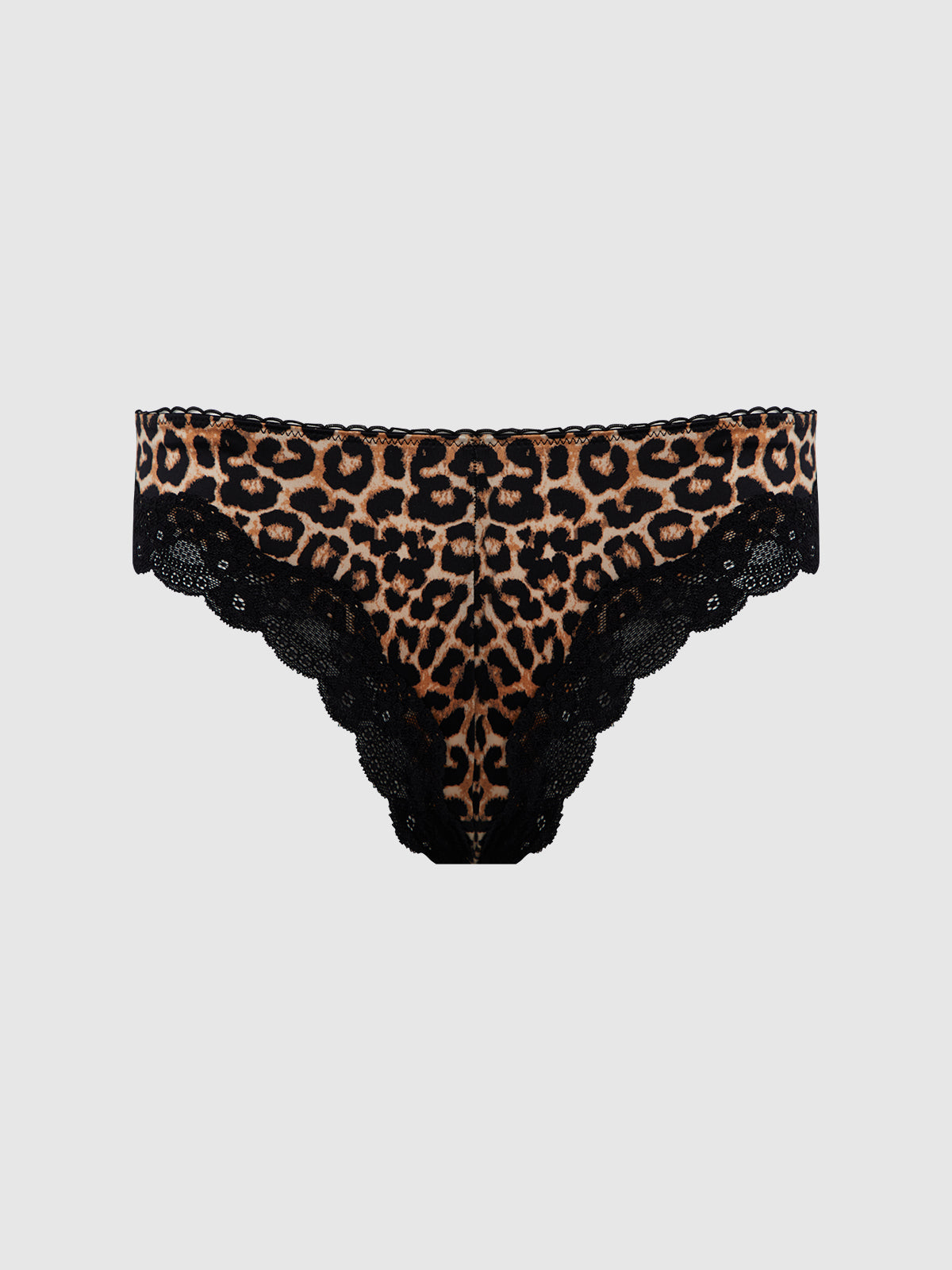 House of Desire Devon Micro & Lace Tanga - Brown - product view