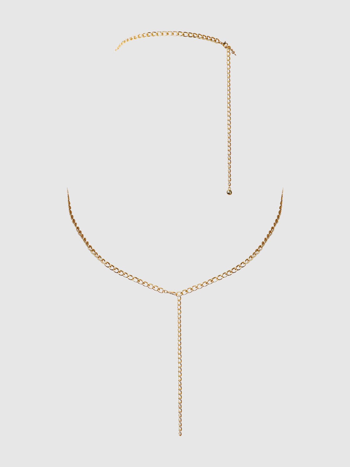 House of Desire Pearl & Chain Draped Bralette - Gold - product view