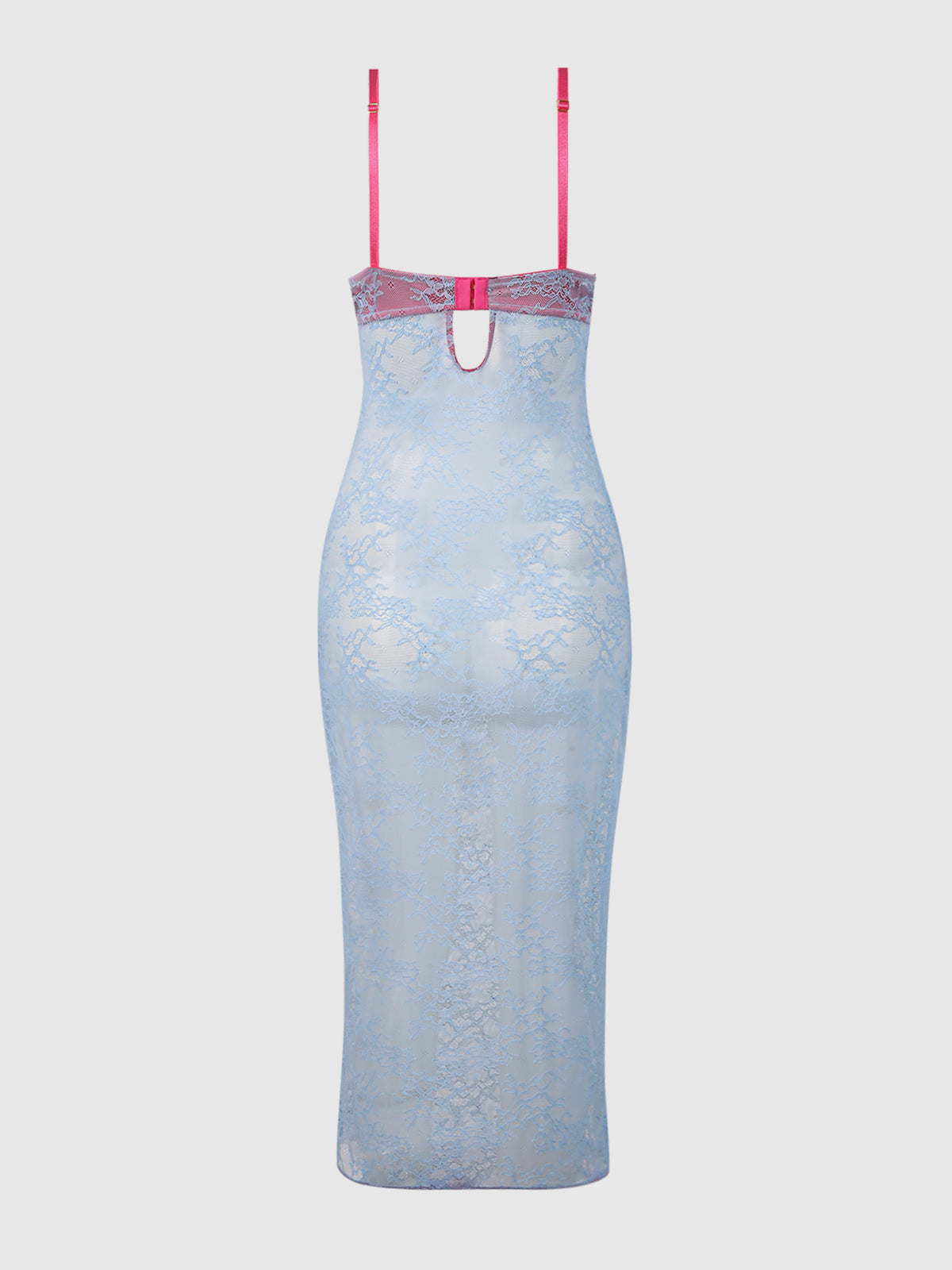 House of Desire Yvone Lace Plunge Push Up Gown - Multicolor - product view