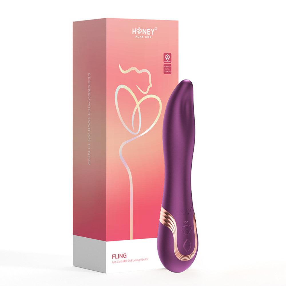 Honey Play Box Fling Tongue-Like Oral Licking Vibrator - Buy At Luxury Toy X - Free 3-Day Shipping