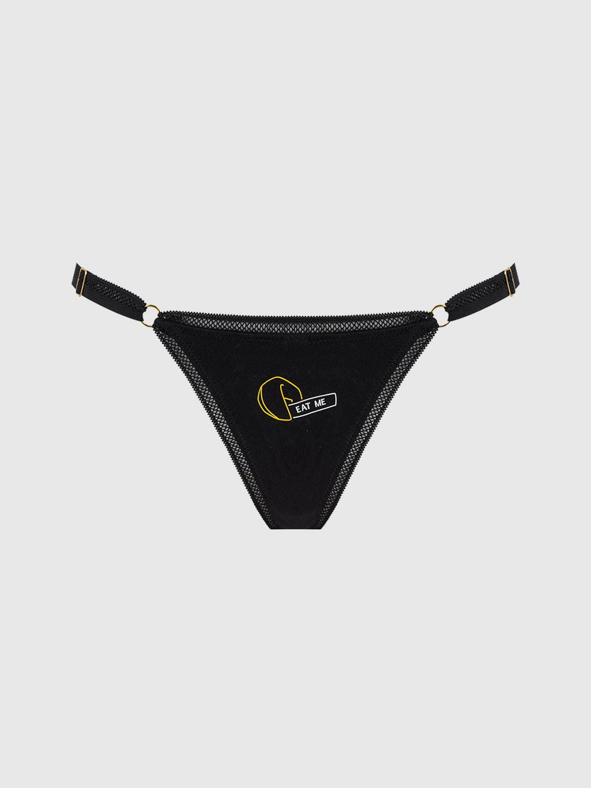 House of Desire Dragon Stretch Cotton G-String 3 Pack - Black - product view 7