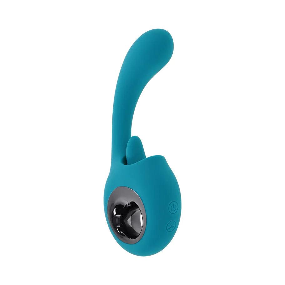 How Many Licks Rechargeable Silicone Vibrator with Clitoral Stimulator - Buy At Luxury Toy X - Free 3-Day Shipping