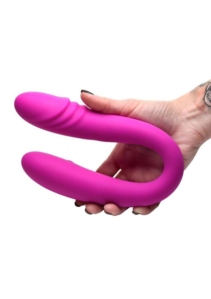Inmi 7X Double Down Rechargeable Silicone Double Dildo with Remote Control - Buy At Luxury Toy X - Free 3-Day Shipping