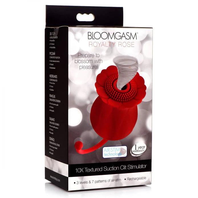 Inmi Bloomgasm Royalty Rose Rechargeable Silicone Textured Suction Clitoral Stimulator - Buy At Luxury Toy X - Free 3-Day Shipping