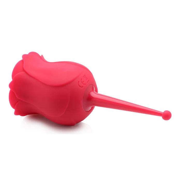 Inmi Bloomgasm Sucking & Vibrating Rose Silicone Rechargeable Clit Stimulator - Buy At Luxury Toy X - Free 3-Day Shipping