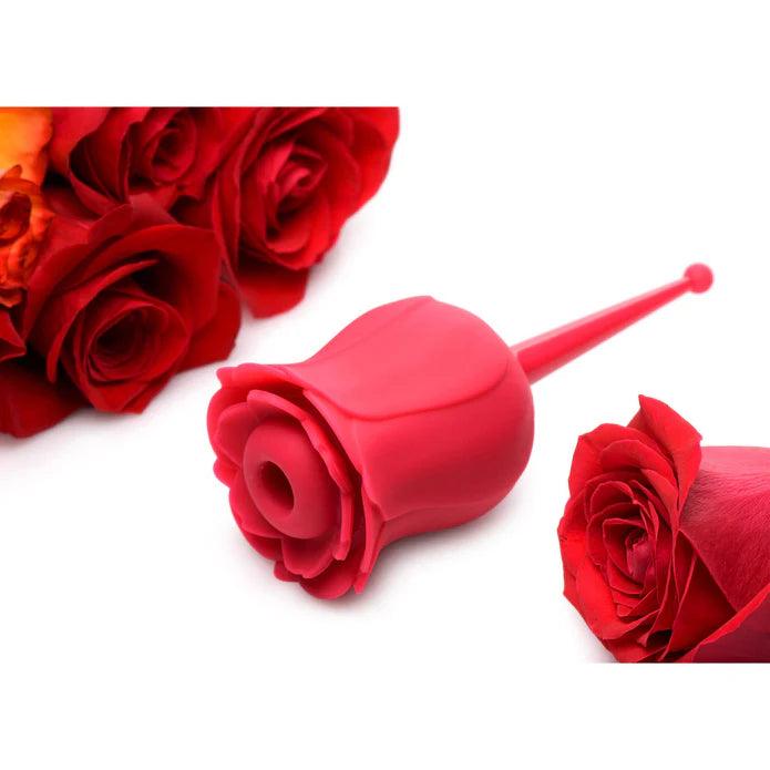 Inmi Bloomgasm Sucking & Vibrating Rose Silicone Rechargeable Clit Stimulator - Buy At Luxury Toy X - Free 3-Day Shipping