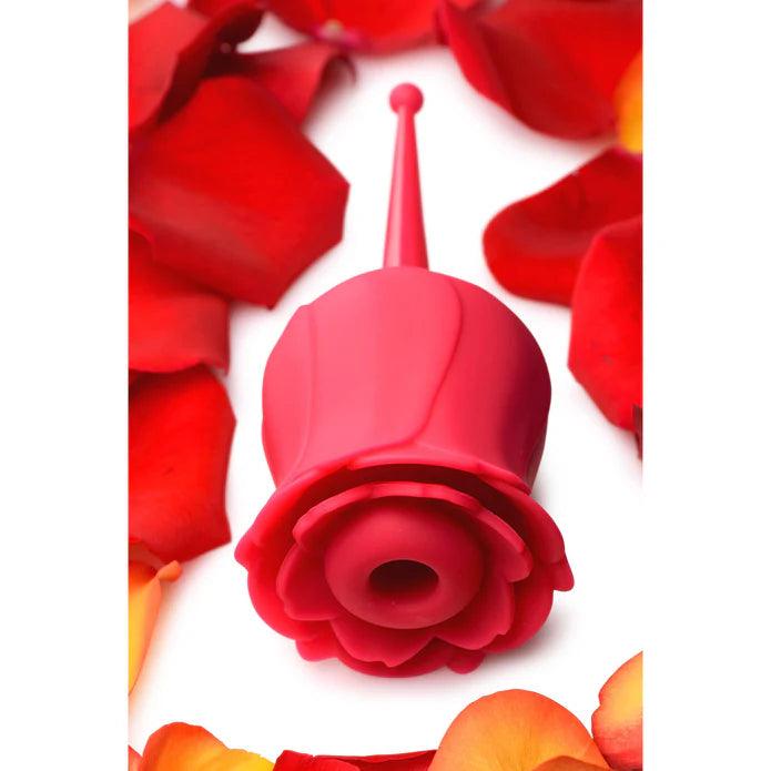 Inmi Bloomgasm Sucking & Vibrating Rose Silicone Rechargeable Clit Stimulator - Buy At Luxury Toy X - Free 3-Day Shipping