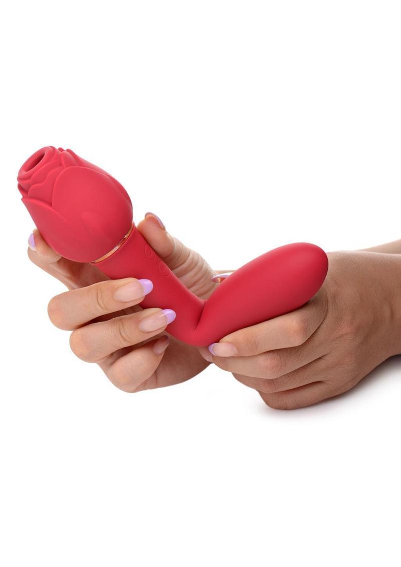Inmi Bloomgasm Suction Rose Vibrator Rechargeable Clit Stimulator - Buy At Luxury Toy X - Free 3-Day Shipping
