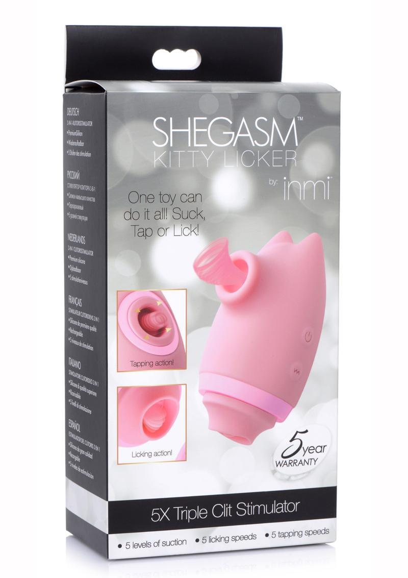 Inmi Shegasm Kitty Licker 5X Silicone Rechargeable Clit Stimulator - Buy At Luxury Toy X - Free 3-Day Shipping