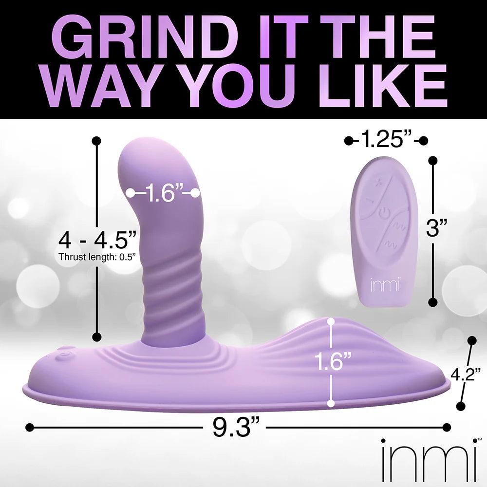 Inmi Thrust N Grind Thrusing & Vibrating Rechargeable Silicone Grinder Pad with Remote - Buy At Luxury Toy X - Free 3-Day Shipping