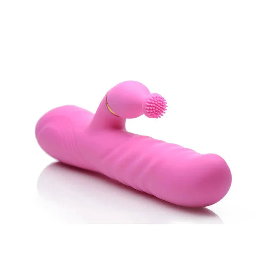 Inmi Versa-Thrust Rechargeable Silicone 10x Rabbit Vibrator with 3 Attachments - Buy At Luxury Toy X - Free 3-Day Shipping