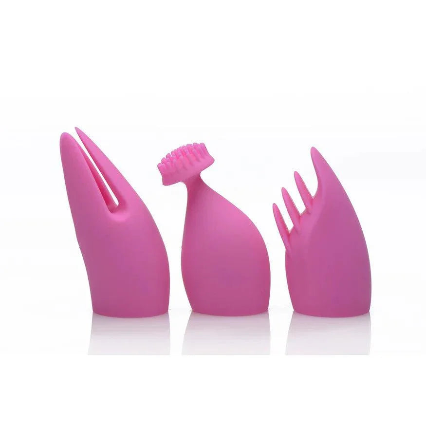 Inmi Versa-Thrust Rechargeable Silicone 10x Rabbit Vibrator with 3 Attachments - Buy At Luxury Toy X - Free 3-Day Shipping