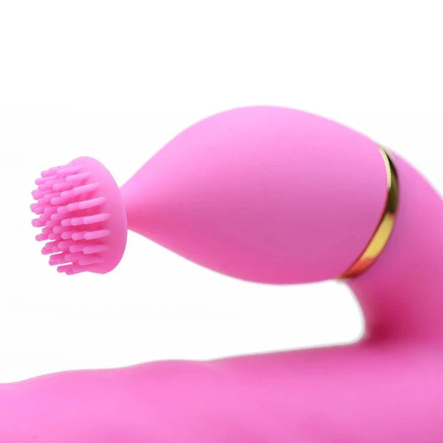 Inmi Versa-Thrust Rechargeable Silicone 10x Rabbit Vibrator with 3 Attachments - Buy At Luxury Toy X - Free 3-Day Shipping