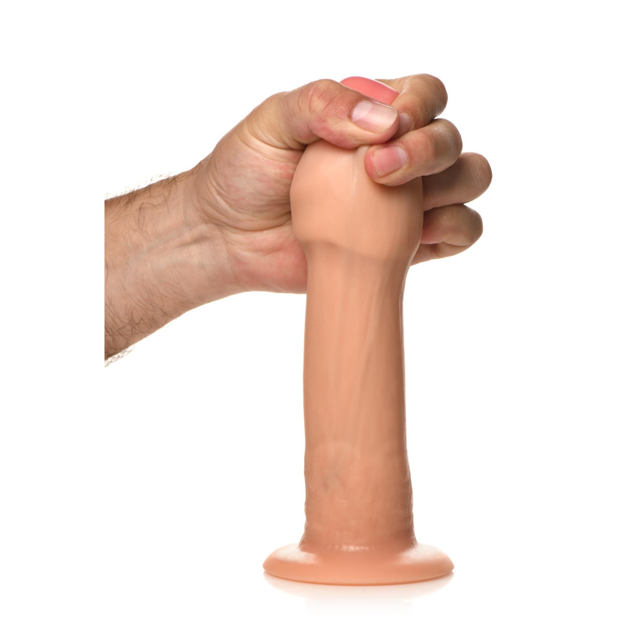 JOCK Real Skin 8" 10X Vibrating Realistic Skin Silicone Dildo - Buy At Luxury Toy X - Free 3-Day Shipping