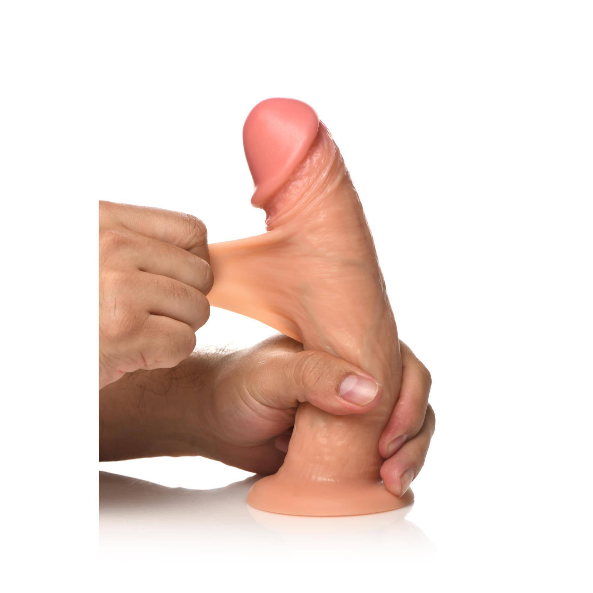 JOCK Real Skin 8" 10X Vibrating Realistic Skin Silicone Dildo - Buy At Luxury Toy X - Free 3-Day Shipping