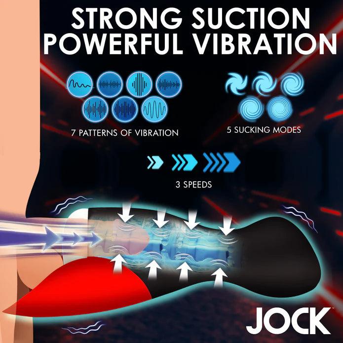 JOCK Sucking & Vibrating Masturbator with Tongue - Buy At Luxury Toy X - Free 3-Day Shipping