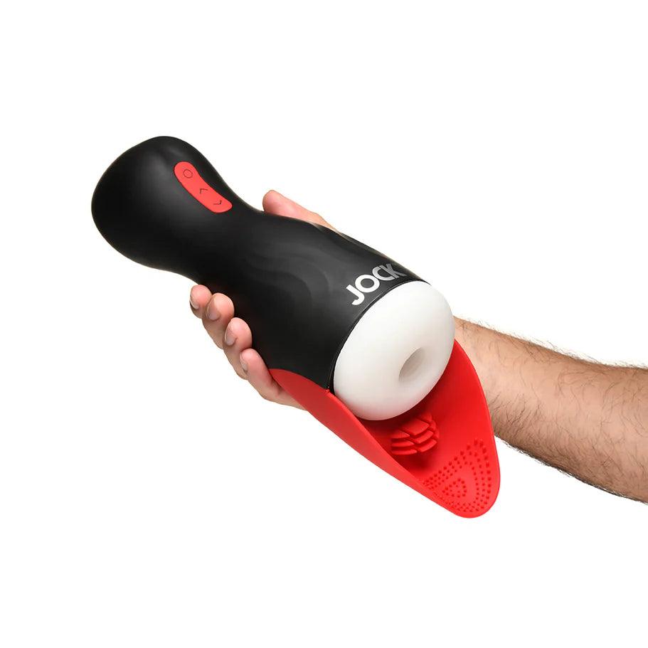 JOCK Sucking & Vibrating Masturbator with Tongue - Buy At Luxury Toy X - Free 3-Day Shipping
