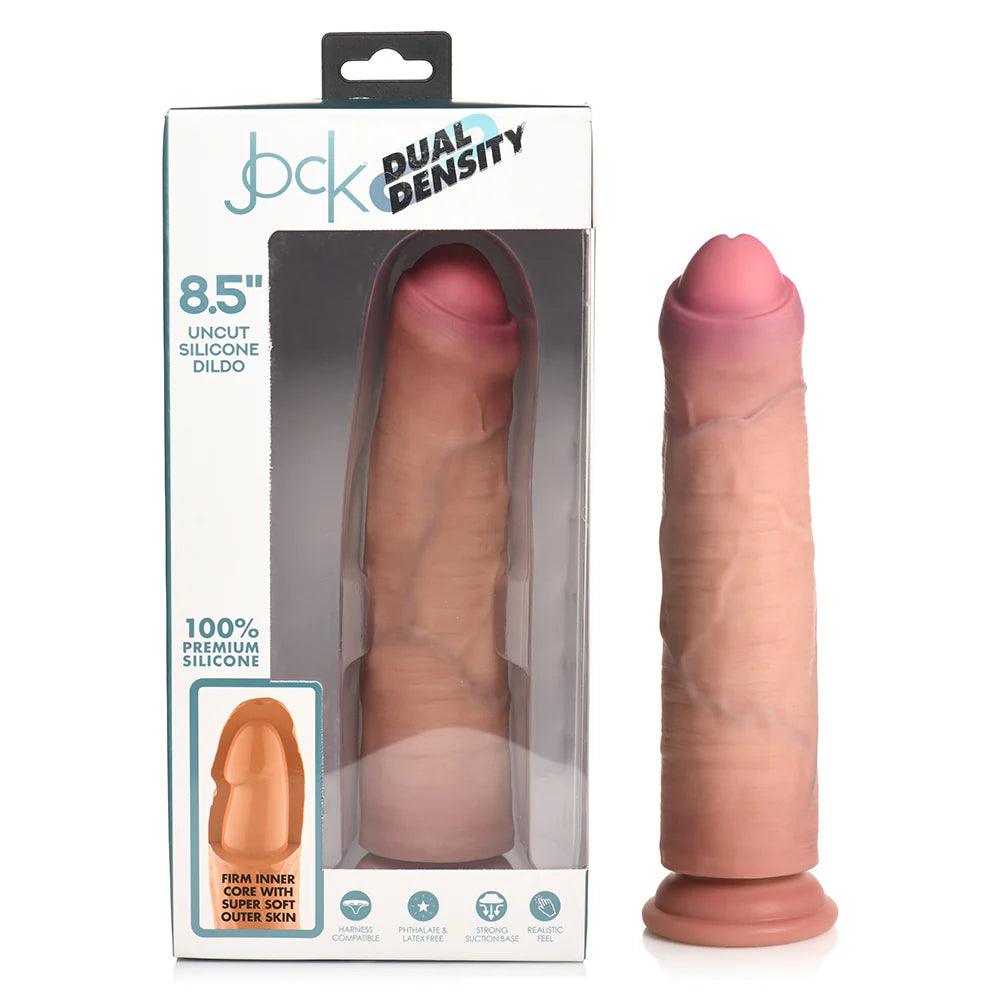 Jock Uncut Dual Density Silicone Dildo - Buy At Luxury Toy X - Free 3-Day Shipping
