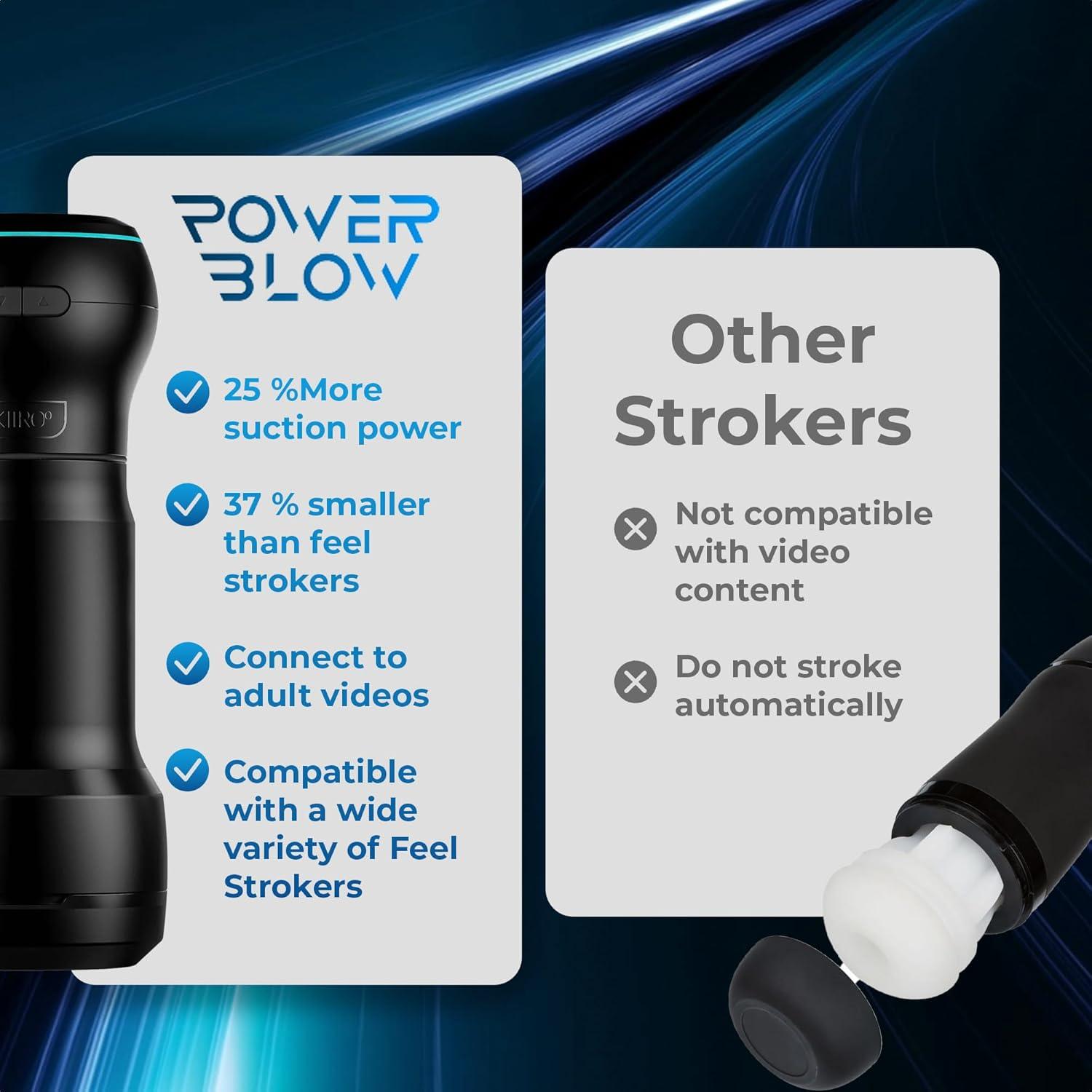 Kiiroo Feel Pocket & PowerBlow Combo Rechargeable Stroker - Buy At Luxury Toy X - Free 3-Day Shipping