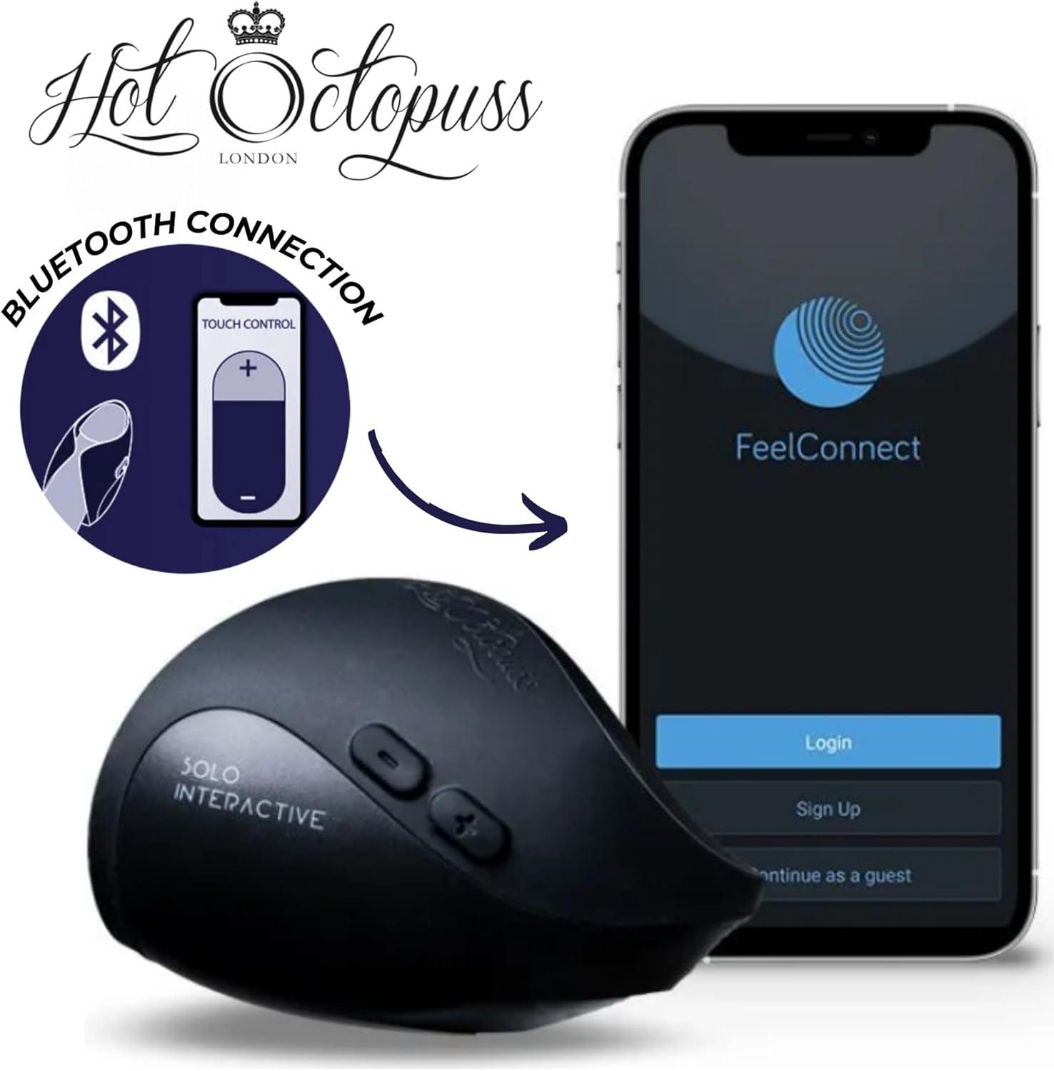 Kiiroo Hot Octopuss Pulse Solo Interactive Silicone Rechargeable Masturbator - Black - Buy At Luxury Toy X - Free 3-Day Shipping