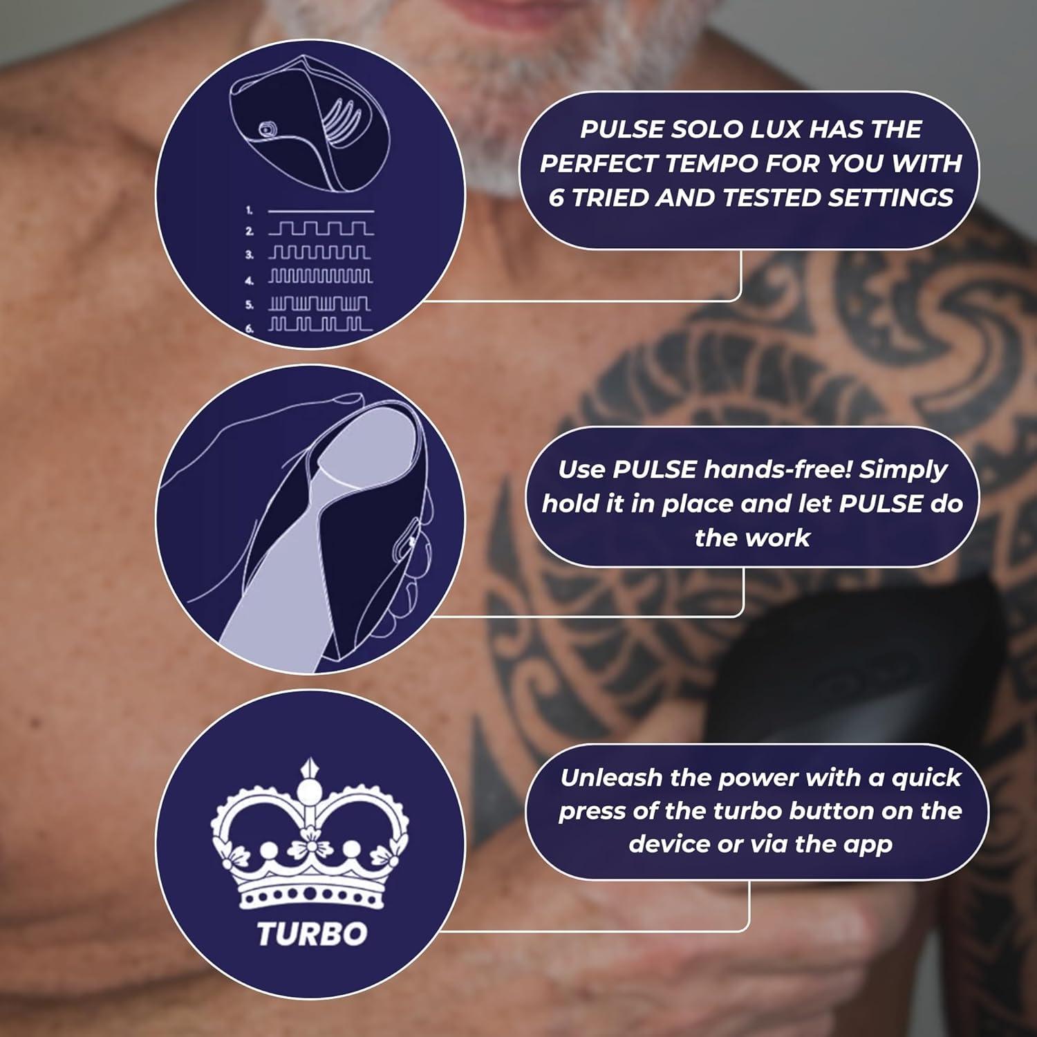 Kiiroo Hot Octopuss Pulse Solo Interactive Silicone Rechargeable Masturbator - Black - Buy At Luxury Toy X - Free 3-Day Shipping