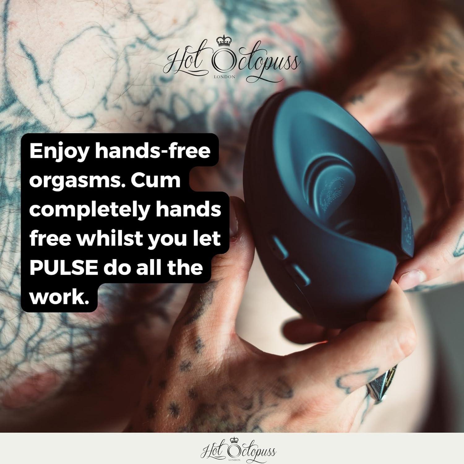 Kiiroo Hot Octopuss Pulse Solo Interactive Silicone Rechargeable Masturbator - Black - Buy At Luxury Toy X - Free 3-Day Shipping