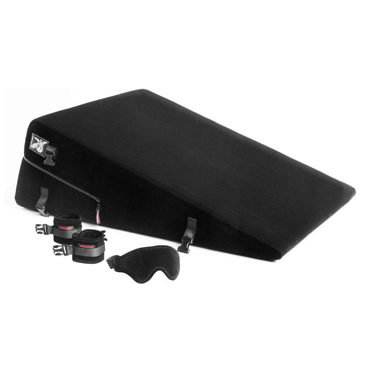 Liberator Black Label Ramp Sex Positioning Pillow with Cuffs, 24 inch - Buy At Luxury Toy X - Free 3-Day Shipping