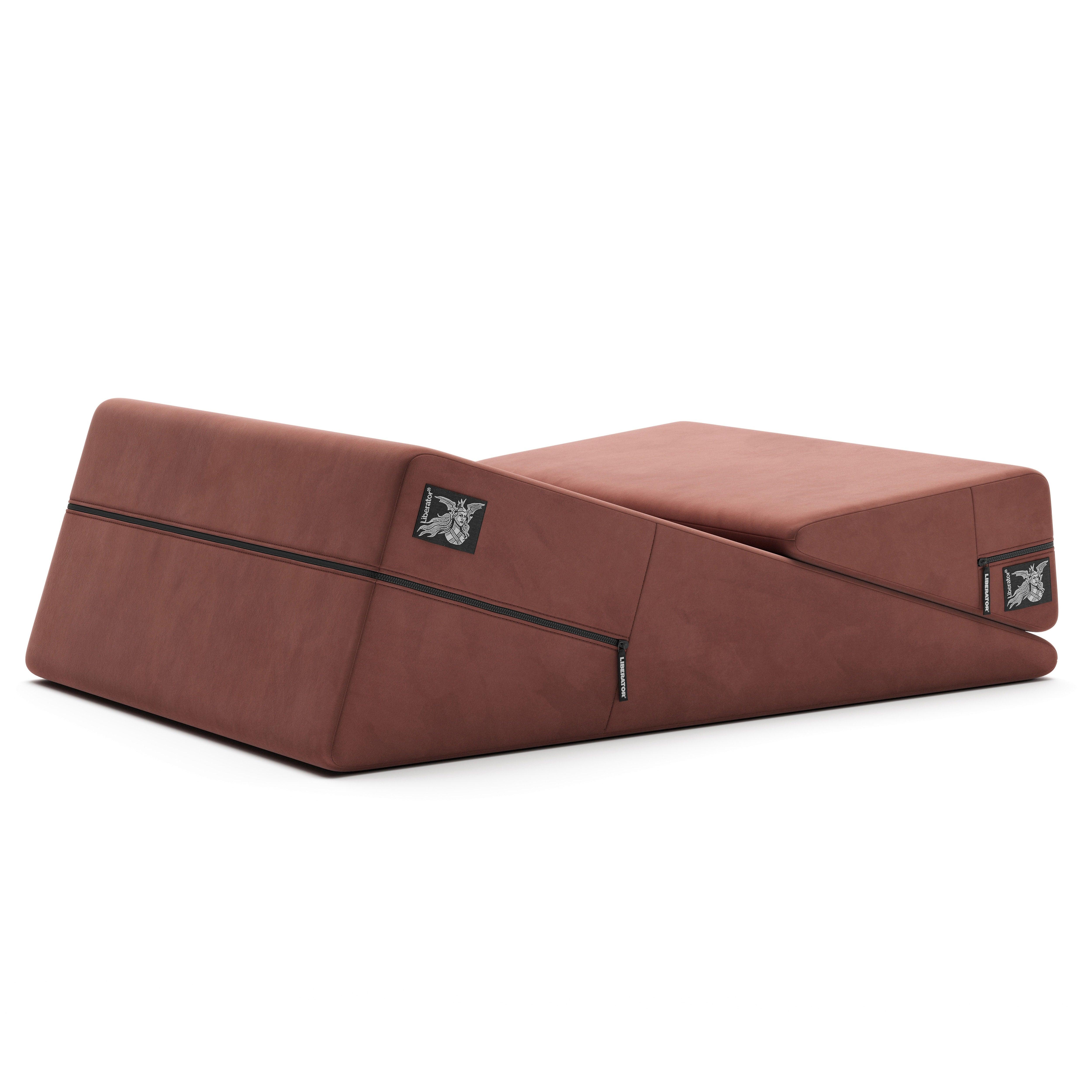 Liberator Wedge & Ramp Sex Positioning Pillow Combo, Original Size (12"), Décor Velvet - Buy At Luxury Toy X - Free 3-Day Shipping