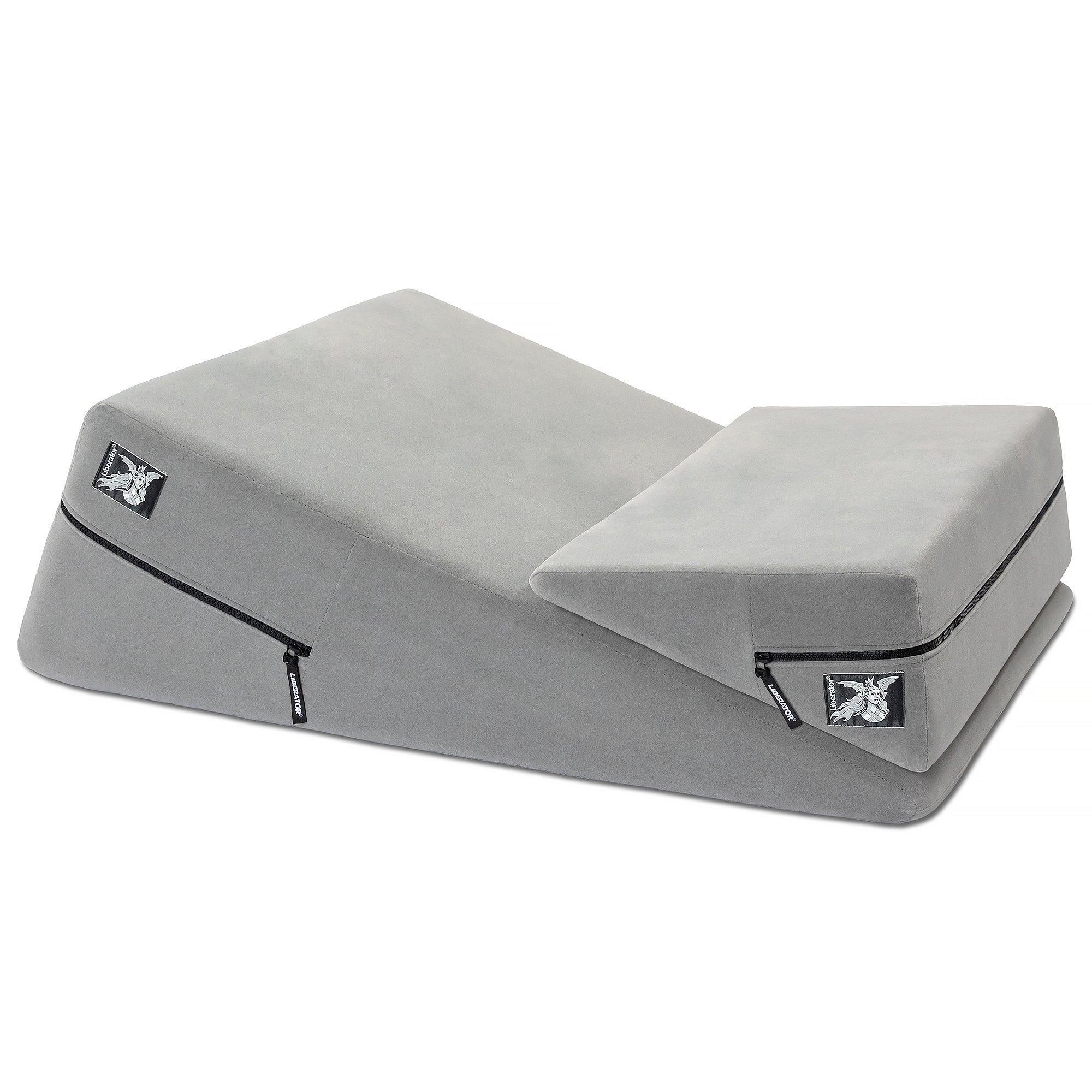 Liberator Wedge & Ramp Sex Positioning Pillow Combo, Original Size (12"), Décor Velvet - Buy At Luxury Toy X - Free 3-Day Shipping