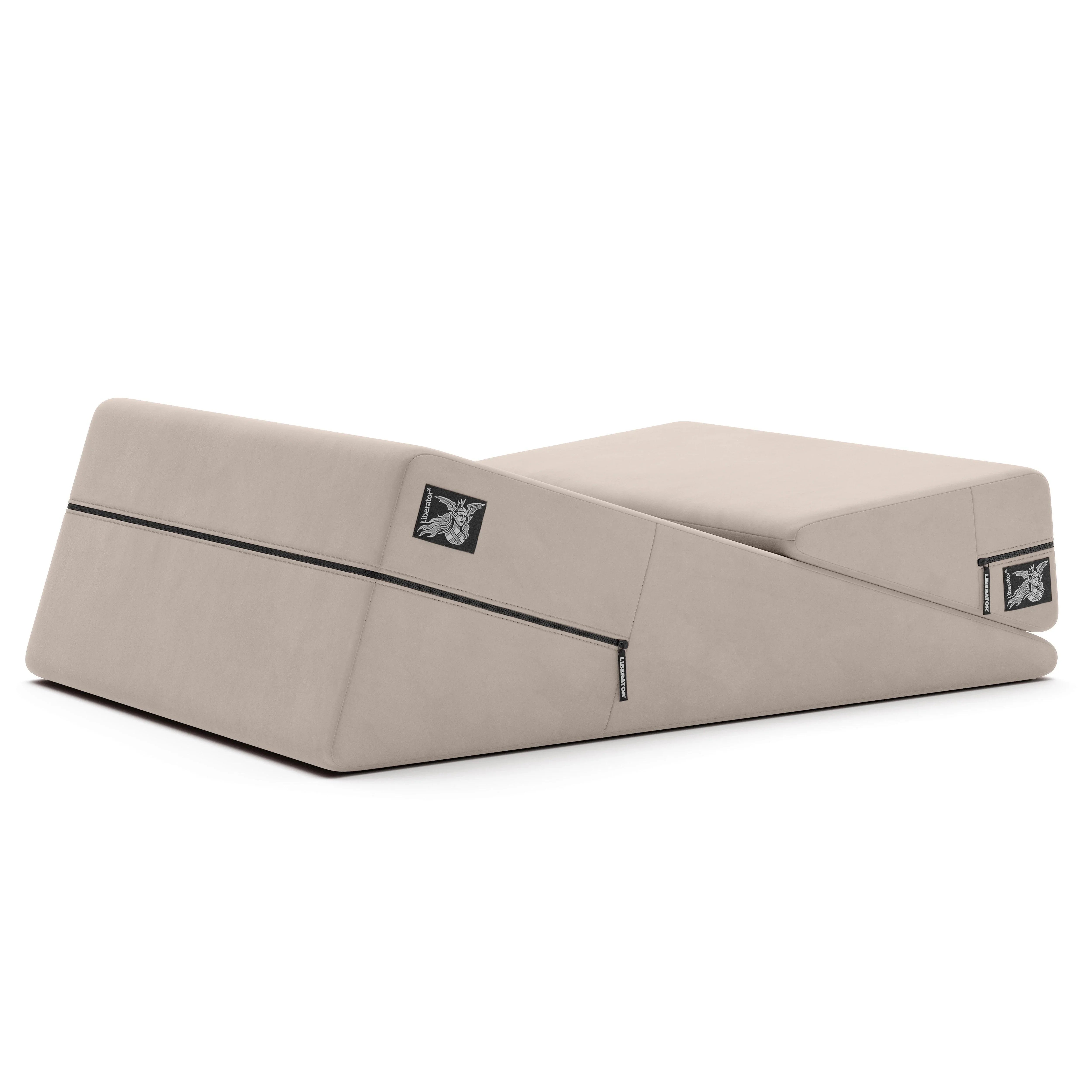 Liberator Wedge & Ramp Sex Positioning Pillow Combo, Original Size (12"), Décor Velvet - Buy At Luxury Toy X - Free 3-Day Shipping