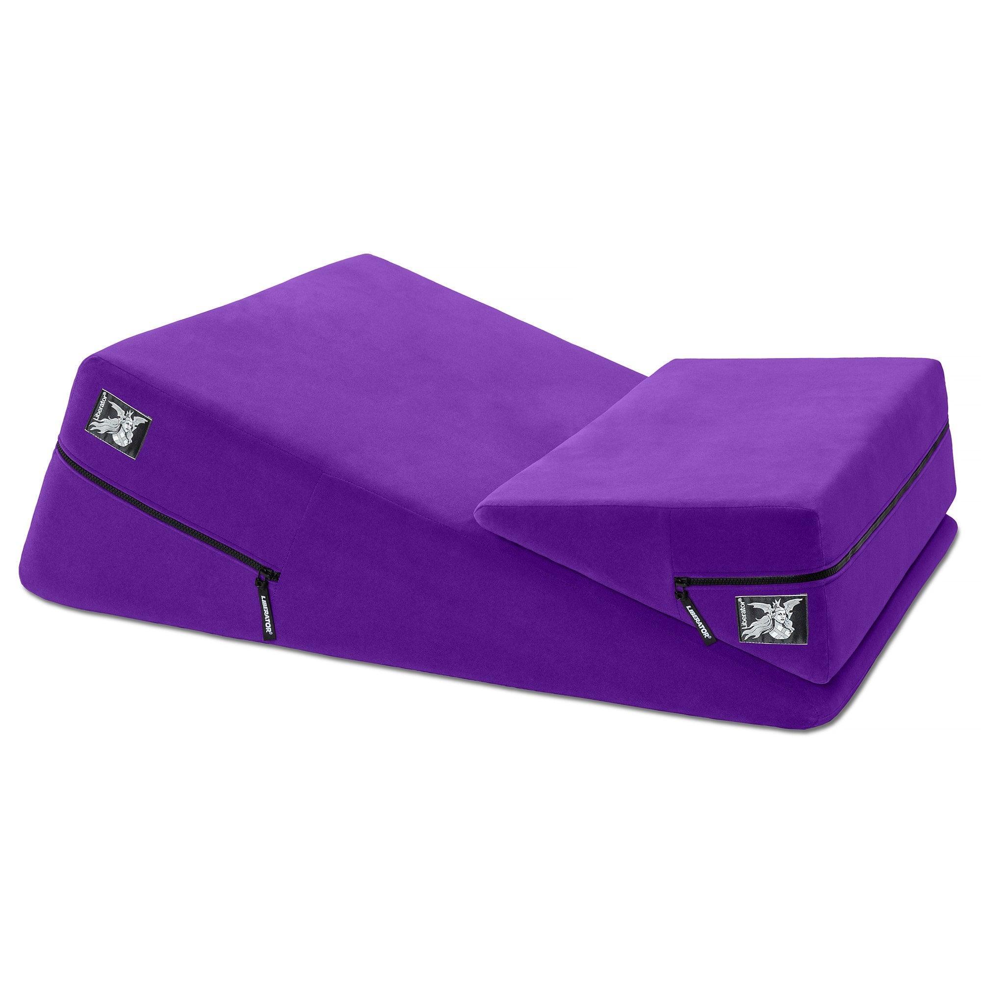 Liberator Wedge & Ramp Sex Positioning Pillow Combo, Original Size (12"), Décor Velvet - Buy At Luxury Toy X - Free 3-Day Shipping