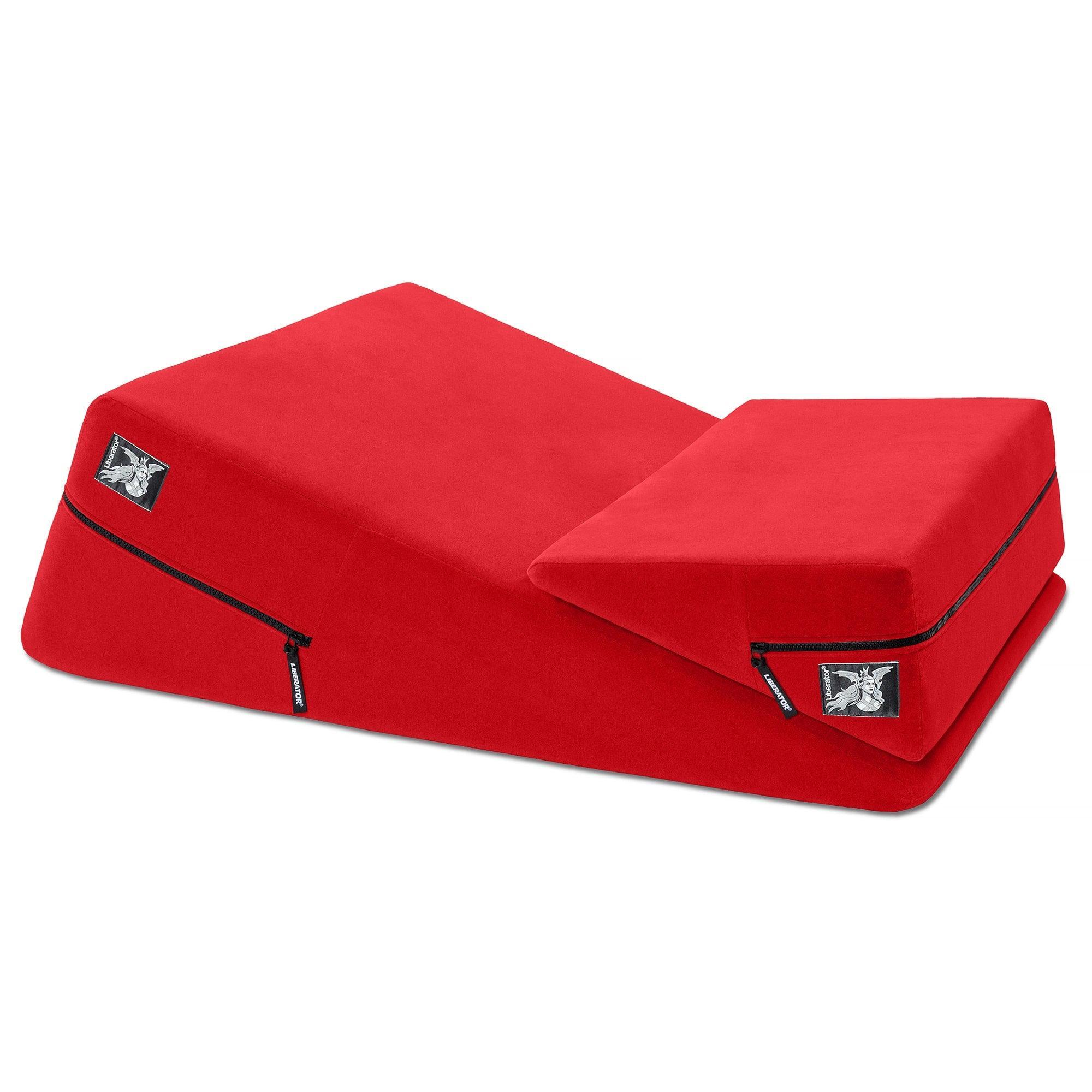 Liberator Wedge & Ramp Sex Positioning Pillow Combo, Original Size (12"), Décor Velvet - Buy At Luxury Toy X - Free 3-Day Shipping