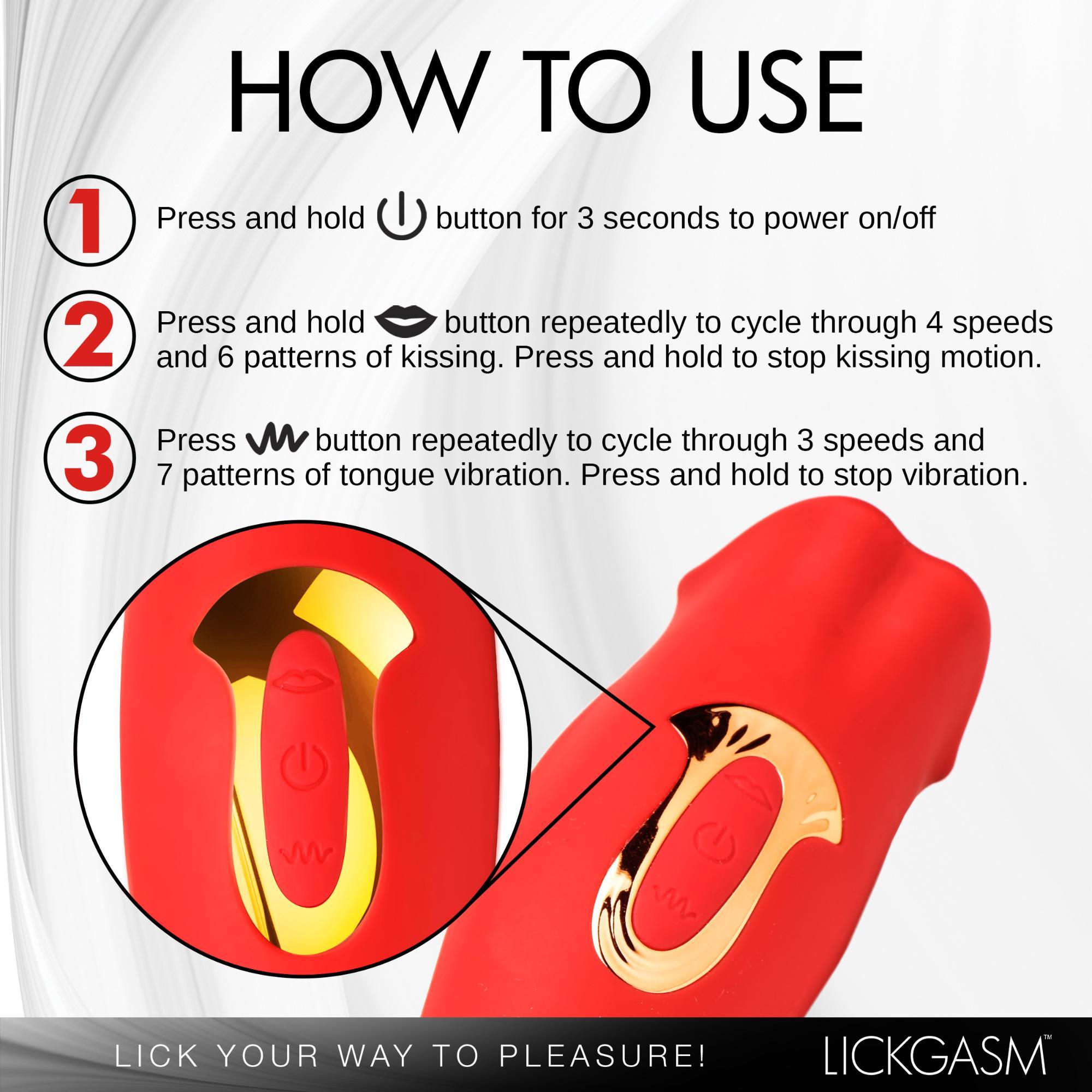 Lickgasm Lickgasm Kiss & Tell Mini Kissing & Vibrating Clitoral Stimulator - Buy At Luxury Toy X - Free 3-Day Shipping