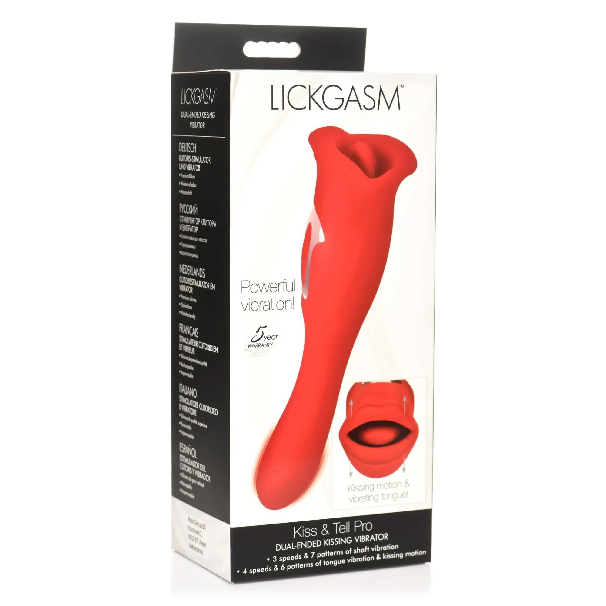 Lickgasm Lickgasm Kiss & Tell Pro Dual-Ended Kissing Vibrator Lickgasm Lickgasm Kiss & Tell Pro Dual-Ended Kissing Vibrator