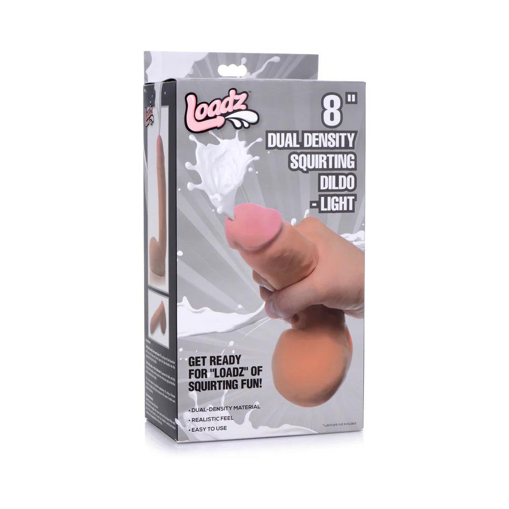 Loadz Dual Density Squirting Dildo 8in - Buy At Luxury Toy X - Free 3-Day Shipping