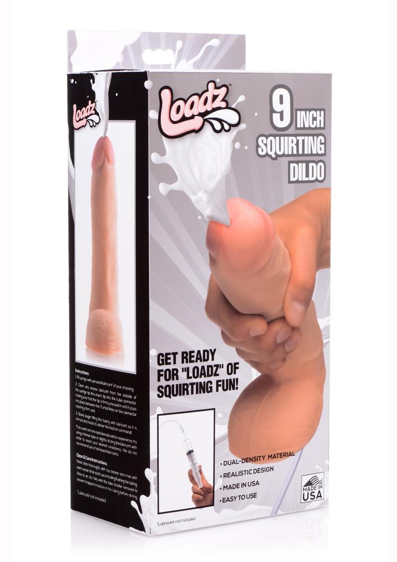 Loadz Dual Density Squirting Dildo - 9in - Buy At Luxury Toy X - Free 3-Day Shipping