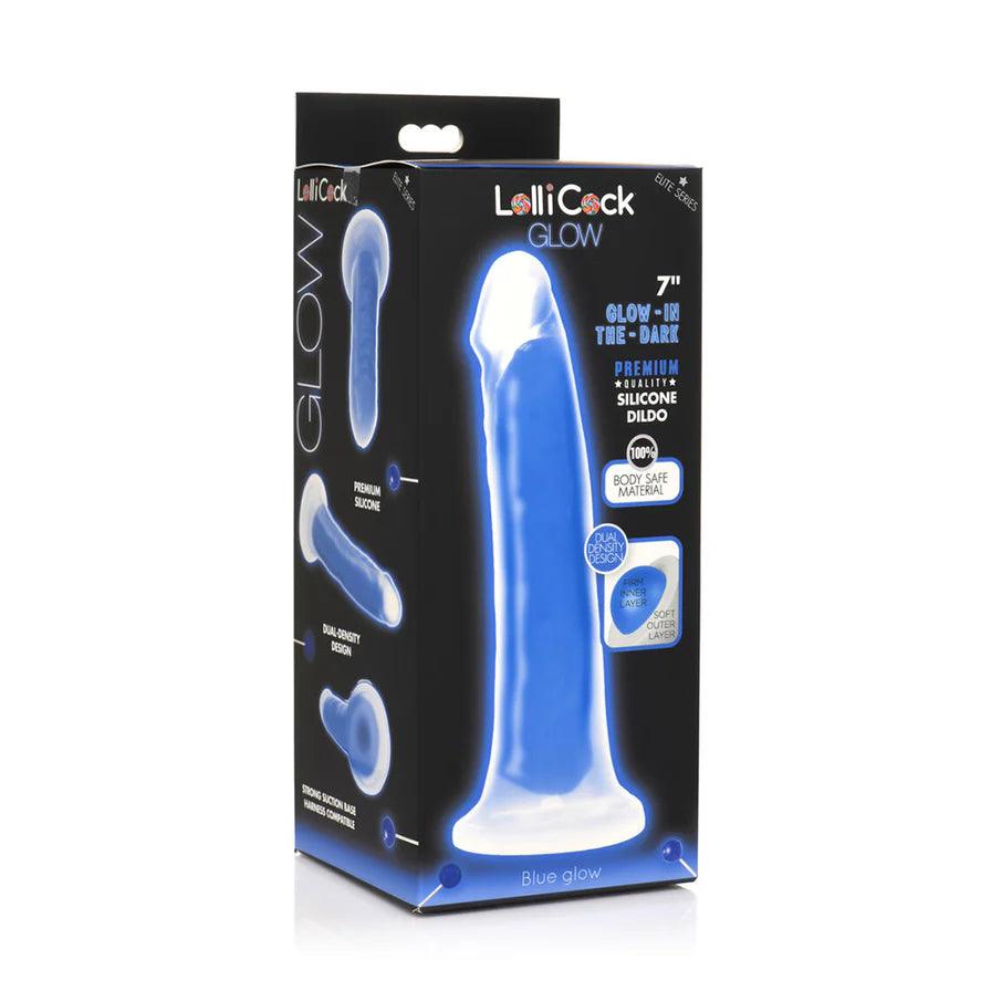 Lollicock Glow in the Dark Silicone Dildo 7in - Buy At Luxury Toy X - Free 3-Day Shipping