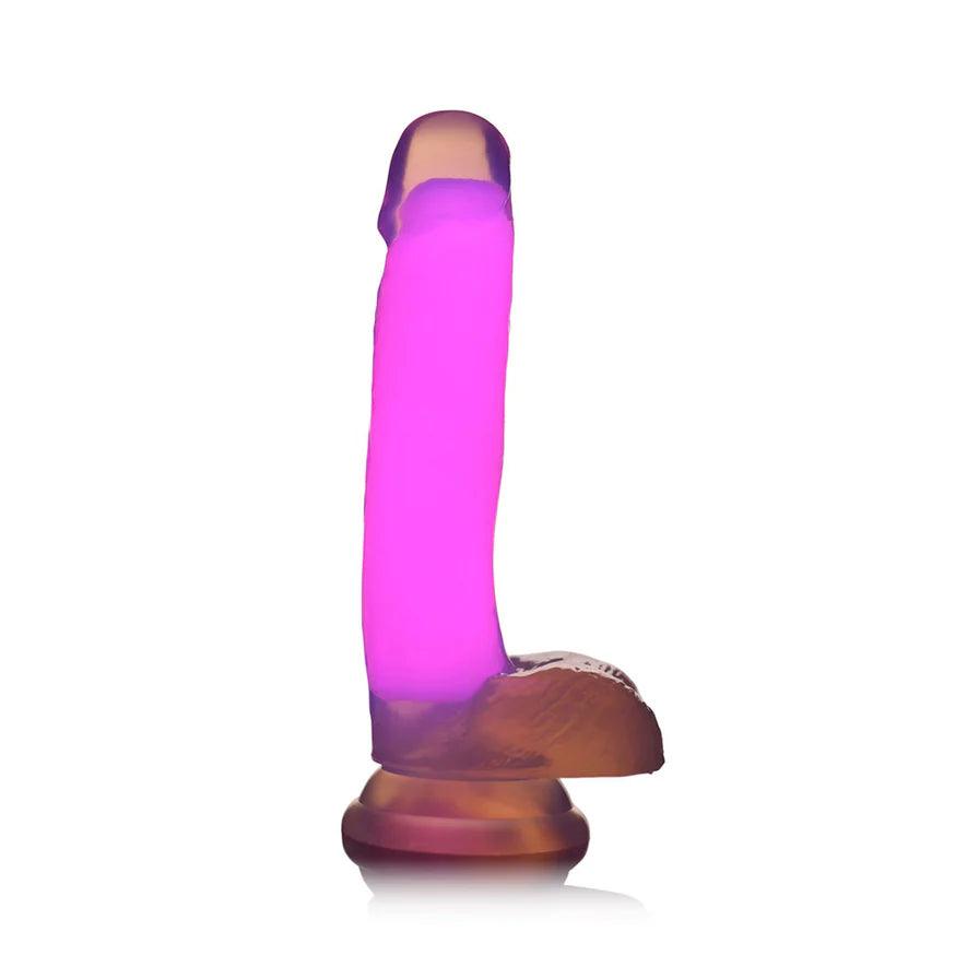 Lollicock Glow in the Dark Silicone Dildo with Balls 7in - Buy At Luxury Toy X - Free 3-Day Shipping
