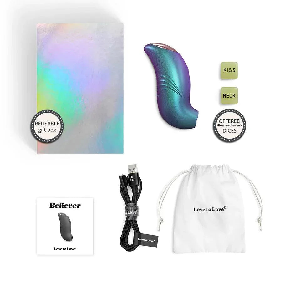 Love to Love Believer Rechargeable Silicone Clitoral Stimulator - Buy At Luxury Toy X - Free 3-Day Shipping