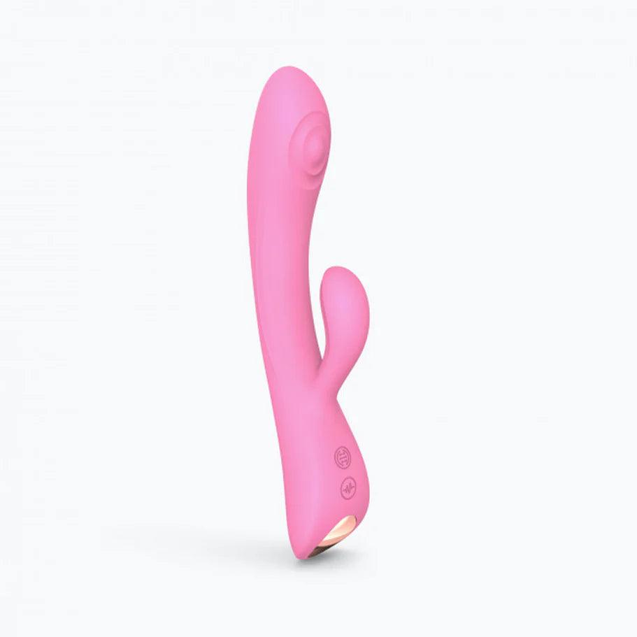 Love to Love Bunny & Clyde Rechargeable Tapping Rabbit Silicone Vibrator - Buy At Luxury Toy X - Free 3-Day Shipping