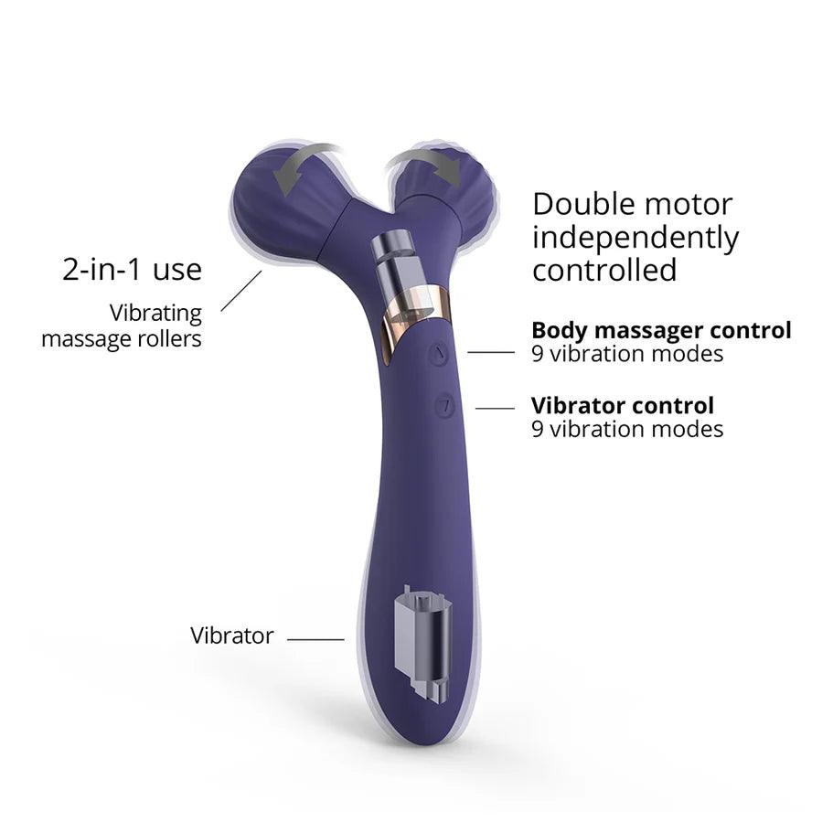 Love to Love Fireball Rechargeable Dual Ended Silicone Body Massager & Vibrator - Buy At Luxury Toy X - Free 3-Day Shipping
