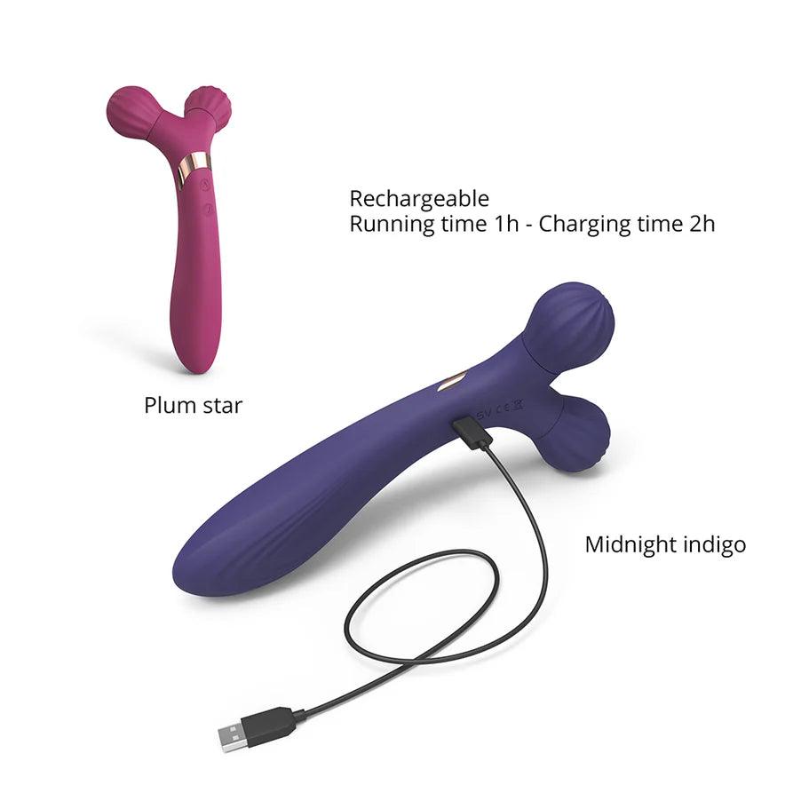 Love to Love Fireball Rechargeable Dual Ended Silicone Body Massager & Vibrator - Buy At Luxury Toy X - Free 3-Day Shipping
