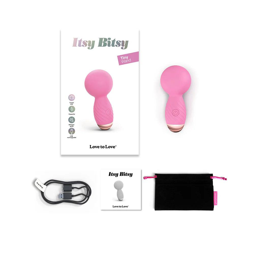 Love to Love Itsy Bitsy Rechargeable Silicone Mini Wand Vibrator - Buy At Luxury Toy X - Free 3-Day Shipping